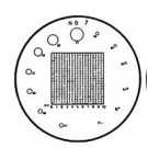 Čiarová doštička, veľ.7, pre univerzálnu meraciu lupu