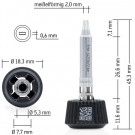 Spájkovací hrot. MK2. Ersa. tvar dláta, 2,0 mm