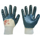 Nitrilové rukavice s pružným nápletom, modrá, veľ.8