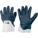 Nitrilové rukavice s manžetou, modrá, veľ.9