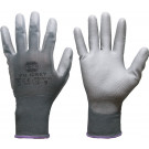RECA rukavice PU šedé, veľ.6