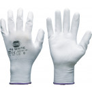 RECA montážne rukavice PU biele, veľ.6