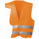 Výstražná vesta, oranžová, so suchým zipsom