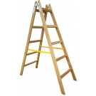 Dvojitý drevený rebrík, 5 priečok