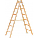 Dvojitý drevený rebrík, 6 priečok