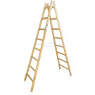 Dvojitý drevený rebrík, 8 priečok