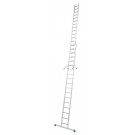 Stabilo Alu-Schiebeleiter, 2x18 Sprossen, Länge5,20/9,15m, Arbeitshöhe9,85m, 25,5kg