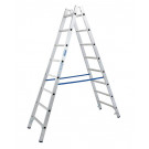Stabilo hliníkový dvojitý rebrík, 2×8 priečok, výška 2,35 m, pracovná výška 3,55 m, hmotnosť 8,5 kg