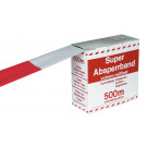 Uzatváracia páska, červeno-biela, šírka: 80 mm, dĺžka: 500 m