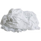 Čistiace handry, kúsky látok z tričiek, biele, vysoká kvalita (1.výber), bal.=10 kg