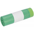 Vrecia so sťahovacou šnúrkou, HDPE, 60L, zelená