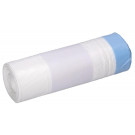 Vrecia na odpad HDPE, 35 l, biele, pevné, 25 ks na rolke