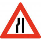 Baustellenverkehrszeichen § 50/8b Strassenenge links 700 x 1,5 mm