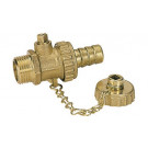 Plniaci/vypúšťací guľový kohút mosadzný typ 1703 PN25 1/2"