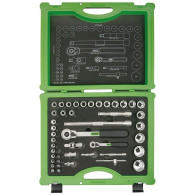 RECA sada nástrčných kľúčov 1/2" + 1/4", 45-dielna