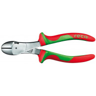 RECA silové čelné štikacie kliešte, VDE izolované, 2K rukoväť, 180 mm