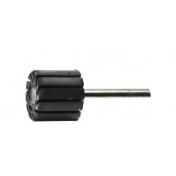 Gumené teleso priemer 45 x 30 mm s oceľovou stopkou 6 mm